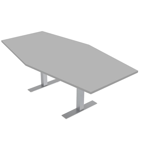 Skutchi Designs 45.25 in W, 84 in L, 29 in H, Engineered Wood Top, Grey HAR-HEX.IR-46x84-T-XD01